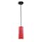 Access Lighting Glassn Glass Cylinder, LED Pendant, Oil Rubbed Bronze Finish, Clear Red Glass 28033-3R-ORB/CLRD - alternate 1